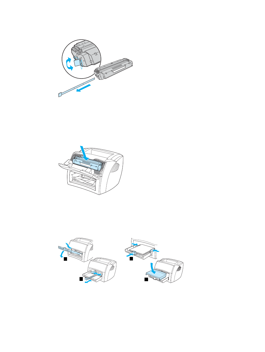Load the input tray HP LaserJet 1000 Printer